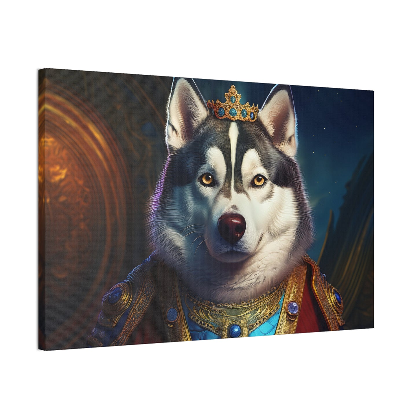 Siberian Husky Renaissance Pet Portrait on Canvas, wall art, wall print, dog portrait, dog art