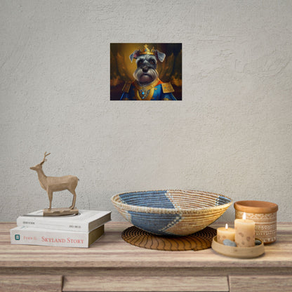 Miniature Schnauzer Dog Renaissance Pet Portrait Art Print | Wall Art | Wall Print