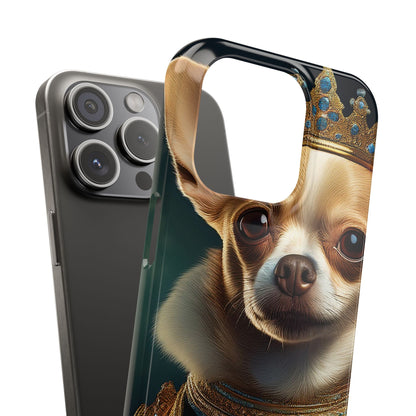Chihuahua Renassaince Dog Portrait Slim Phone Case