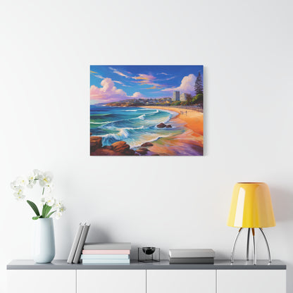 Coogee Beach Australia Coastal Canvas Art | Style 1 | Wall Art | Wall Print