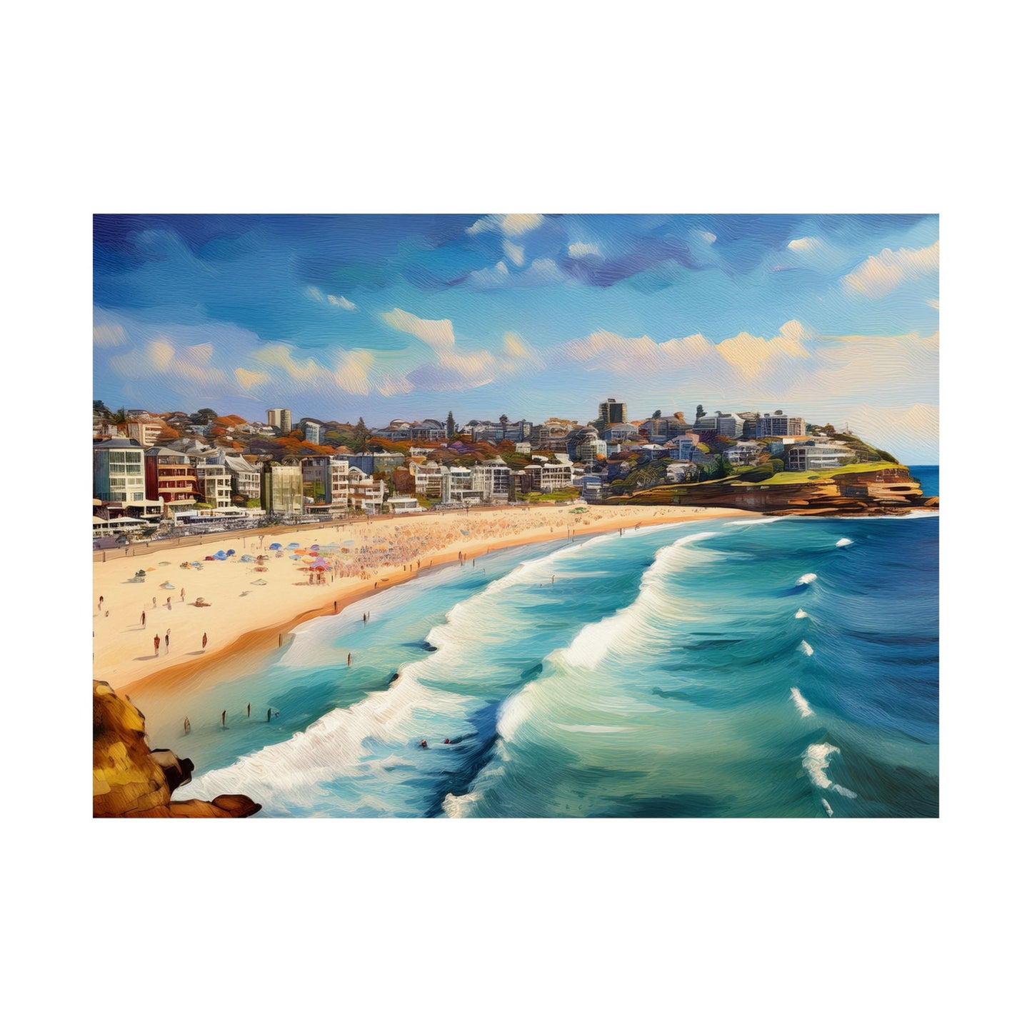 Bondi Beach Australia Coastal Print | Style 1 | Wall Art | Wall Print