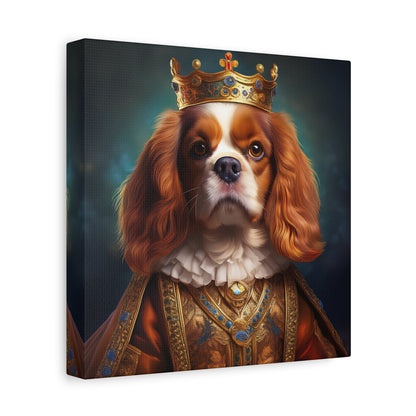 Cavalier King Charles Spaniel Renaissance Pet Portrait on Canvas | Wall art | wall print