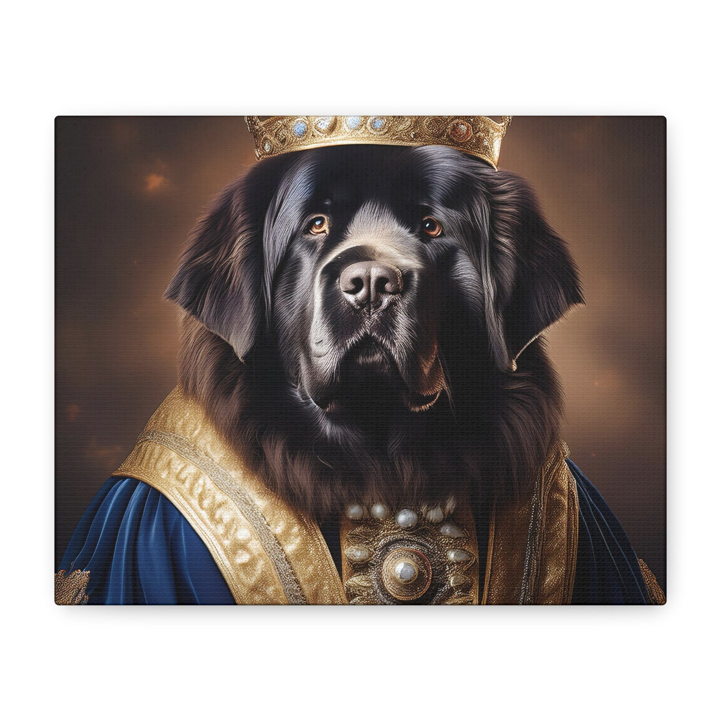 Newfoundland Renaissance Pet Portrait on Canvas | wall art | wall print
