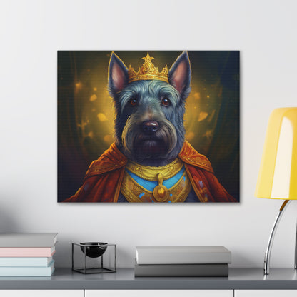 Scottish Terrier Renaissance Pet Portrait on Canvas | Wall art, wall print, dog portrait, dog art