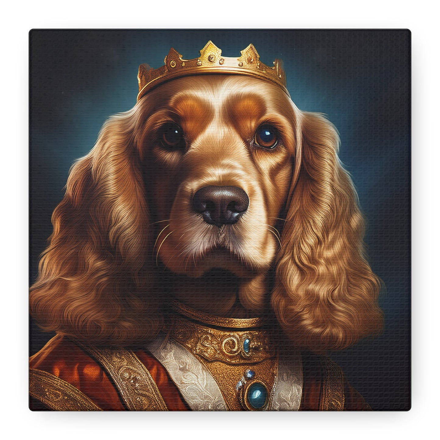 Cocker Spaniel Renaissance Pet Portrait on Canvas | Wall art | wall print