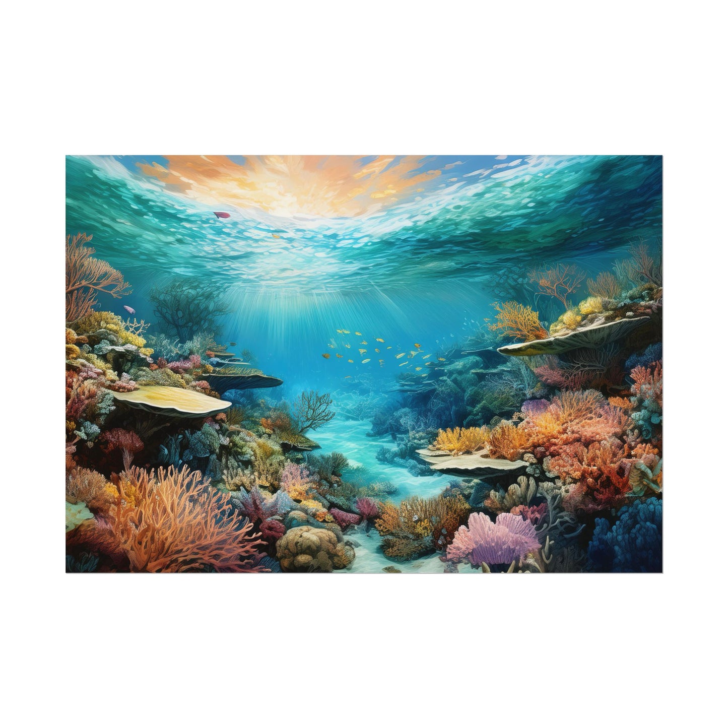 Great Barrier Reef  Australia Coastal Print | Style 2 | Wall Art | Wall Print