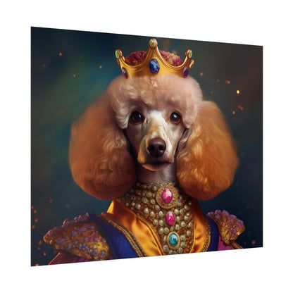 Poodle Dog Renaissance Pet Portrait, Dog Lover Gift, Animal Lover, Home Decor, Wall Art, Wall Print