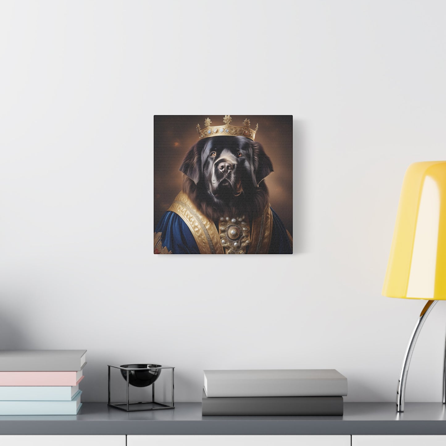 Newfoundland Renaissance Pet Portrait on Canvas | wall art | wall print