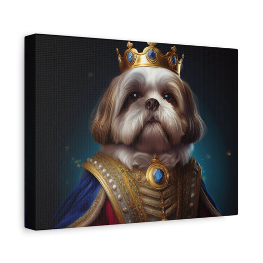 Shih Tzu Renaissance Pet Portrait on Canvas | wall art, wall print, dog portrait, dog art