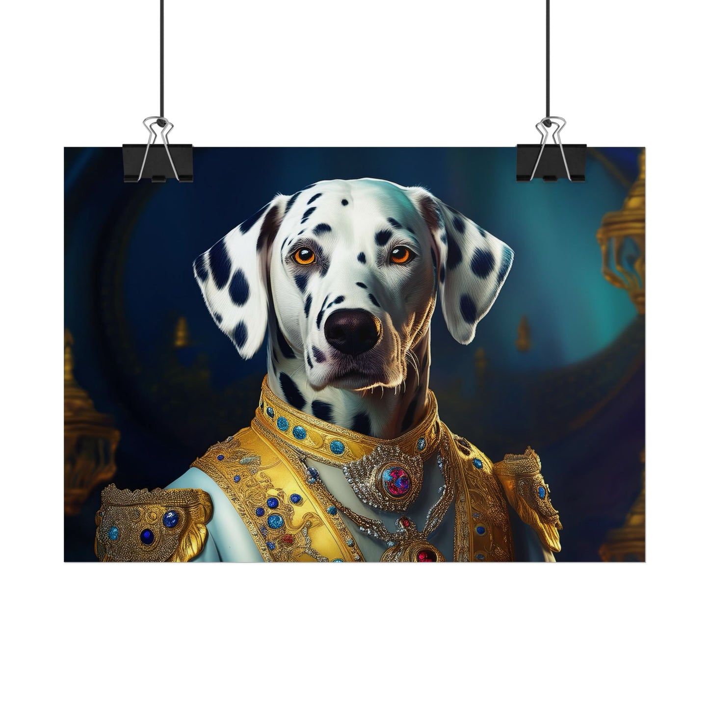Dalmation Dog Renaissance Pet Portrait Wall Print | Art Print | Wall Art | Dog Art