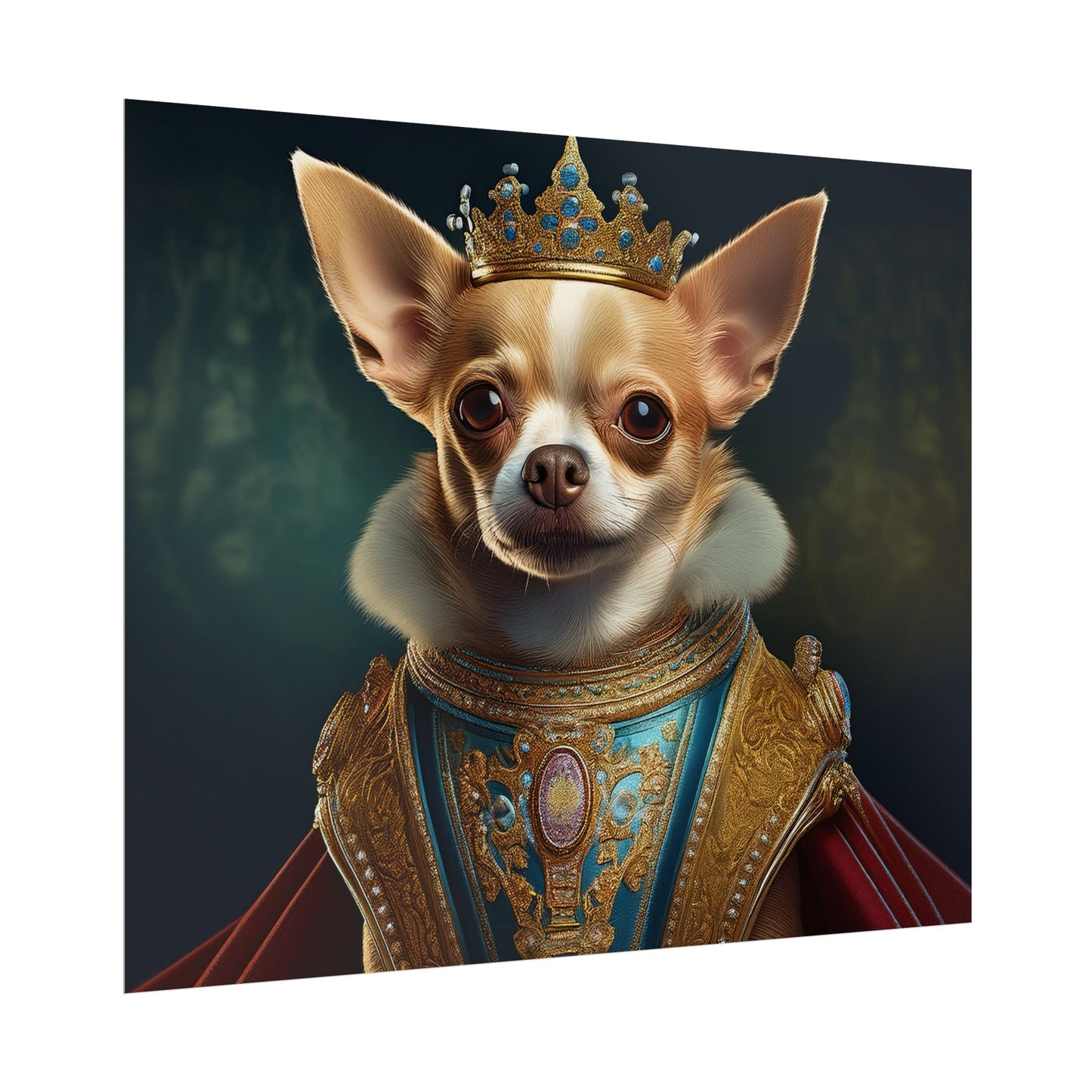 Chihuahua Dog Renaissance Pet Portrait Print | Wall print | Wall art