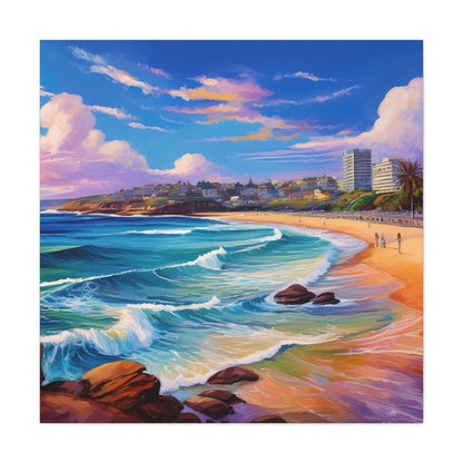 Coogee Beach Australia Coastal Canvas Art | Style 1 | Wall Art | Wall Print