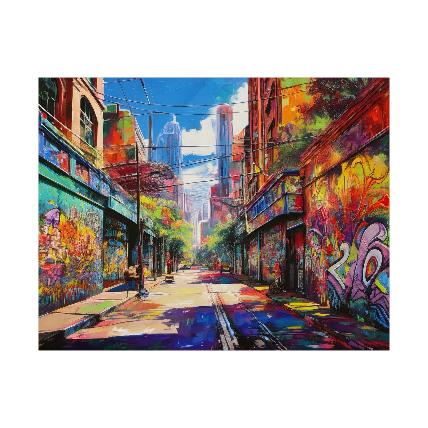 Melbourne Street Graffiti Australia Print | Style 2 | Wall Art | Wall Print