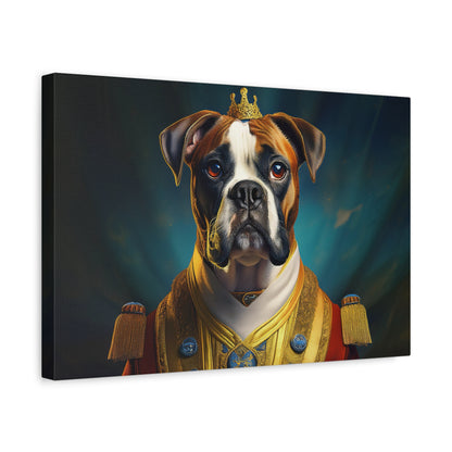 Boxer Renaissance Pet Portrait  on Canvas, wall art, wall print, dog portrait, dog art