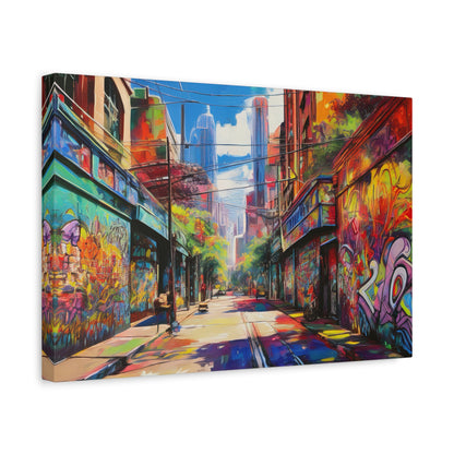 Melbourne Street Graffiti Australia on Canvas | Style 2 | Wall Art | Wall Print