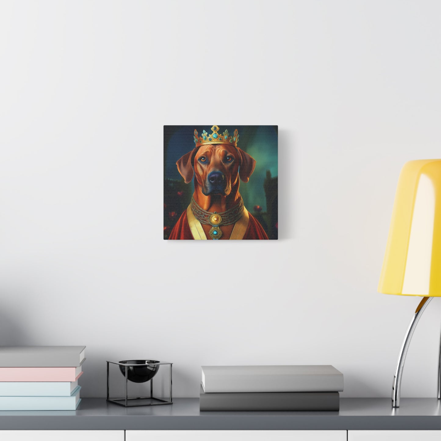 Rhodesian Ridgeback Renaissance Pet Portrait  on Canvas, wall art, wall print, dog portrait, dog art