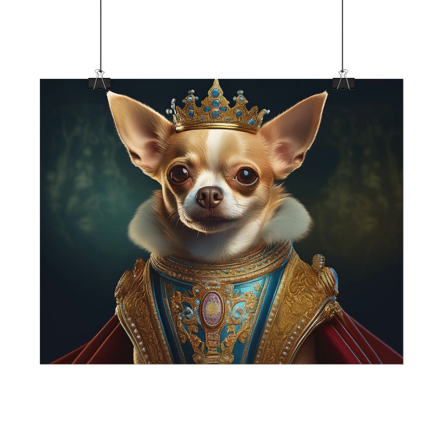 Chihuahua Dog Renaissance Pet Portrait Print | Wall print | Wall art