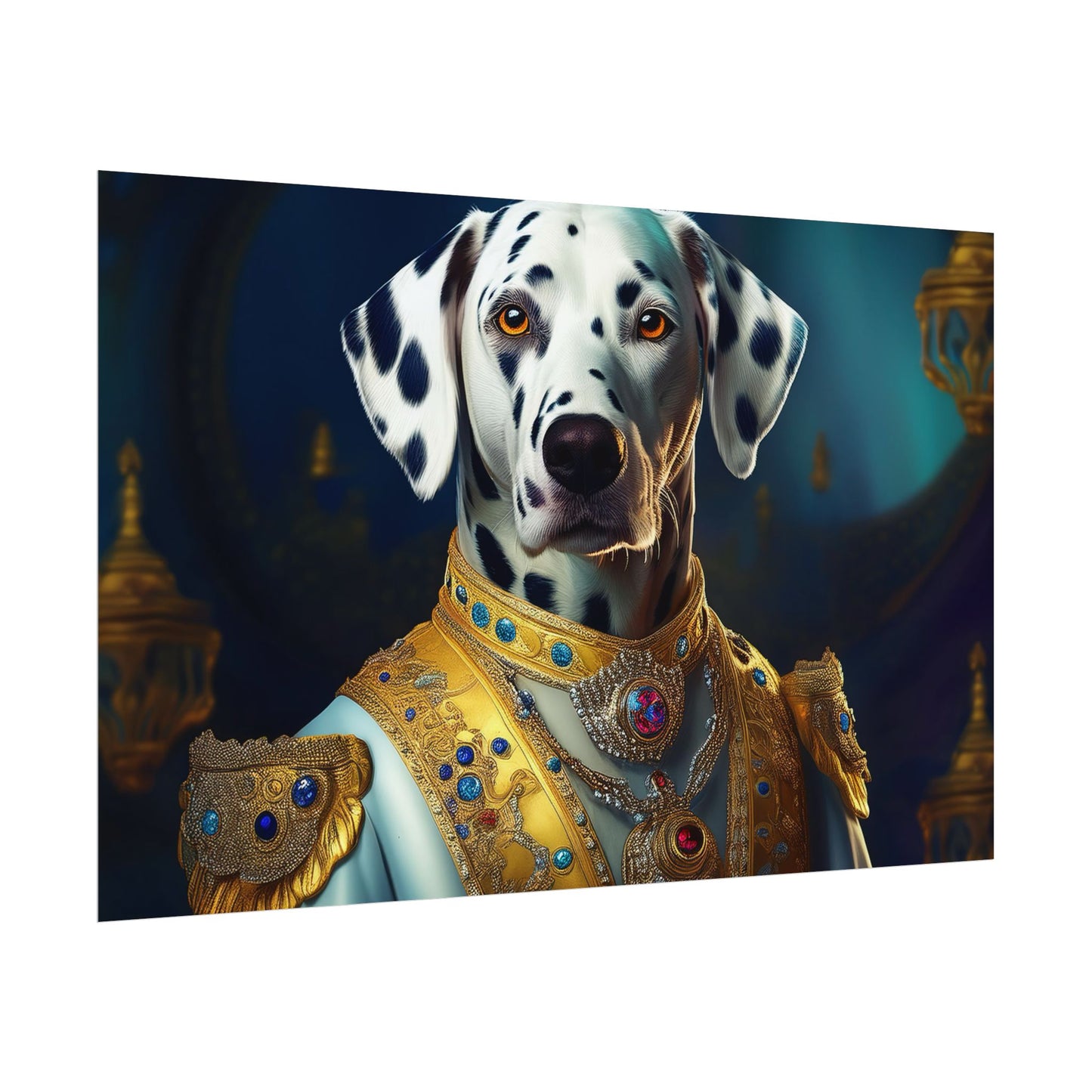 Dalmation Dog Renaissance Pet Portrait Wall Print | Art Print | Wall Art | Dog Art
