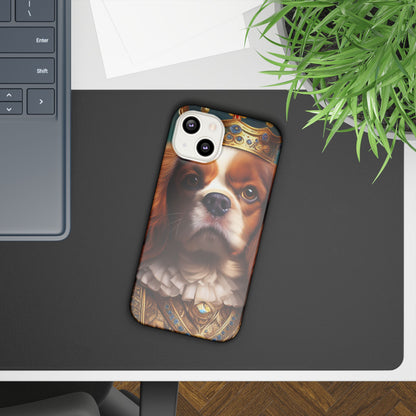 Cavalier King Charles Renaissance Dog Portrait Slim Phone Case