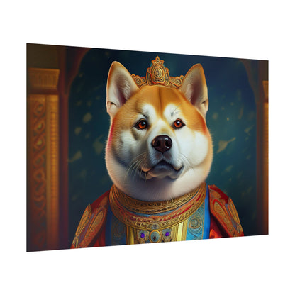 Shiba Dog Renaissance Portrait Print,  Art Print, Wall Decor Gift, Animal Lover Home Decor, wall prints, wall art