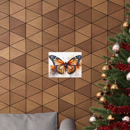Orange Butterfly Alcohol Ink Wall Art | Butterfly wall art | Wall Art | Wall Print