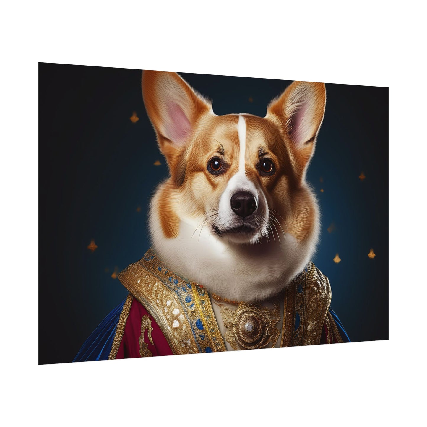 Pembroke Welsh Corgi Renaissance Pet Portrait Print | Wall Art | Wall Print | Dog Art