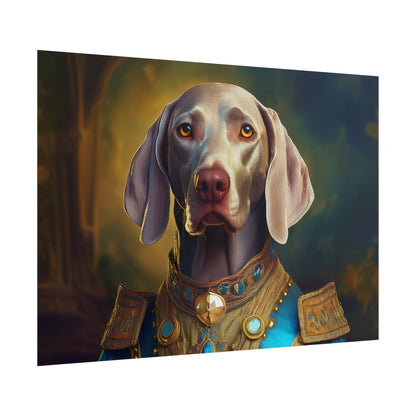 Weimaraner Renaissance Pet Portrait Print, wall print, wall art, Animal Lover Home Decor, Dog Wall Art