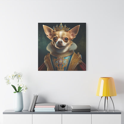 Chihuahua Renaissance Pet Portrait on Canvas | Wall art | Wall print | Dog art