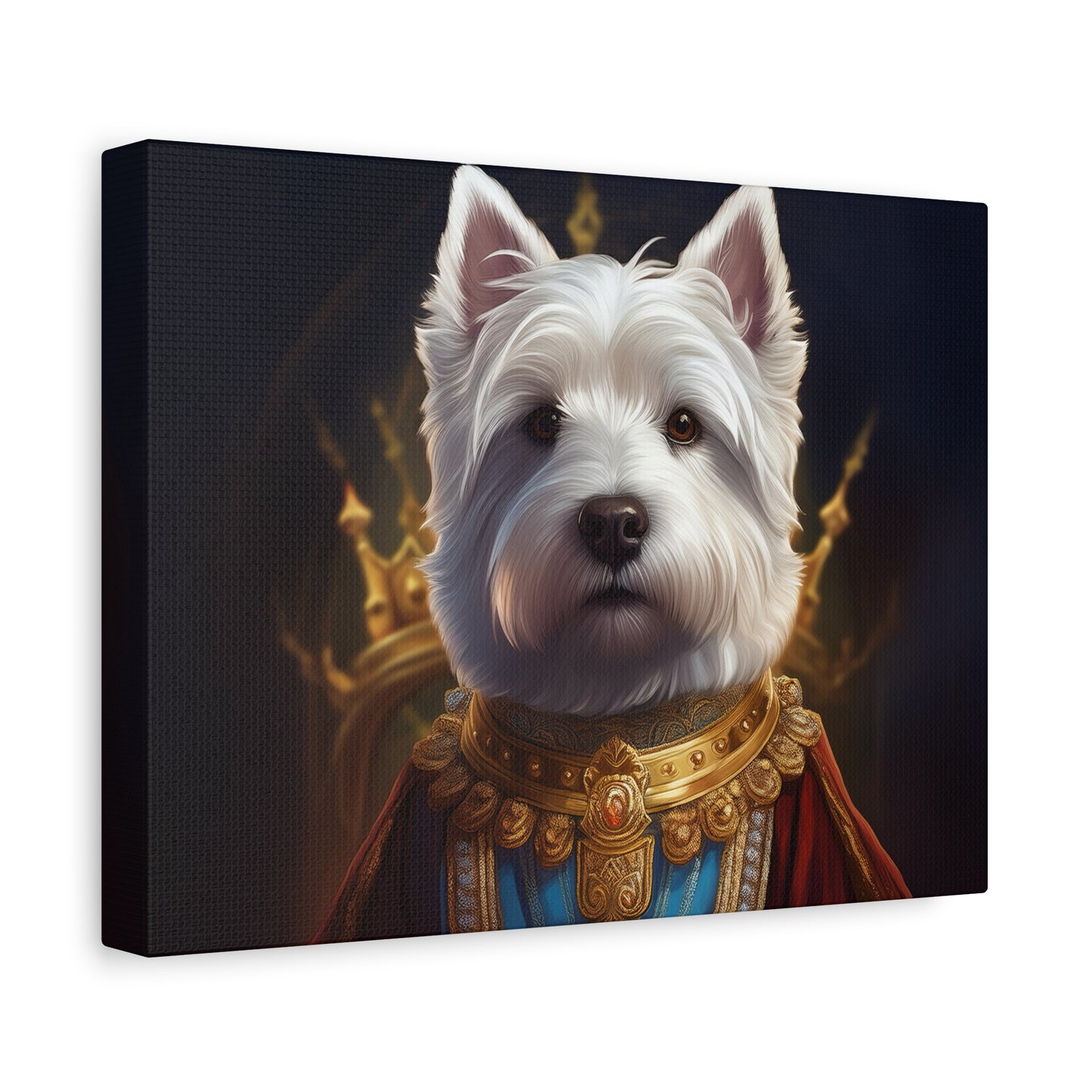 West Highland White Terrier Pet Portrait Renaissance - Canvas, wall art, wall print, dog portrait, dog art