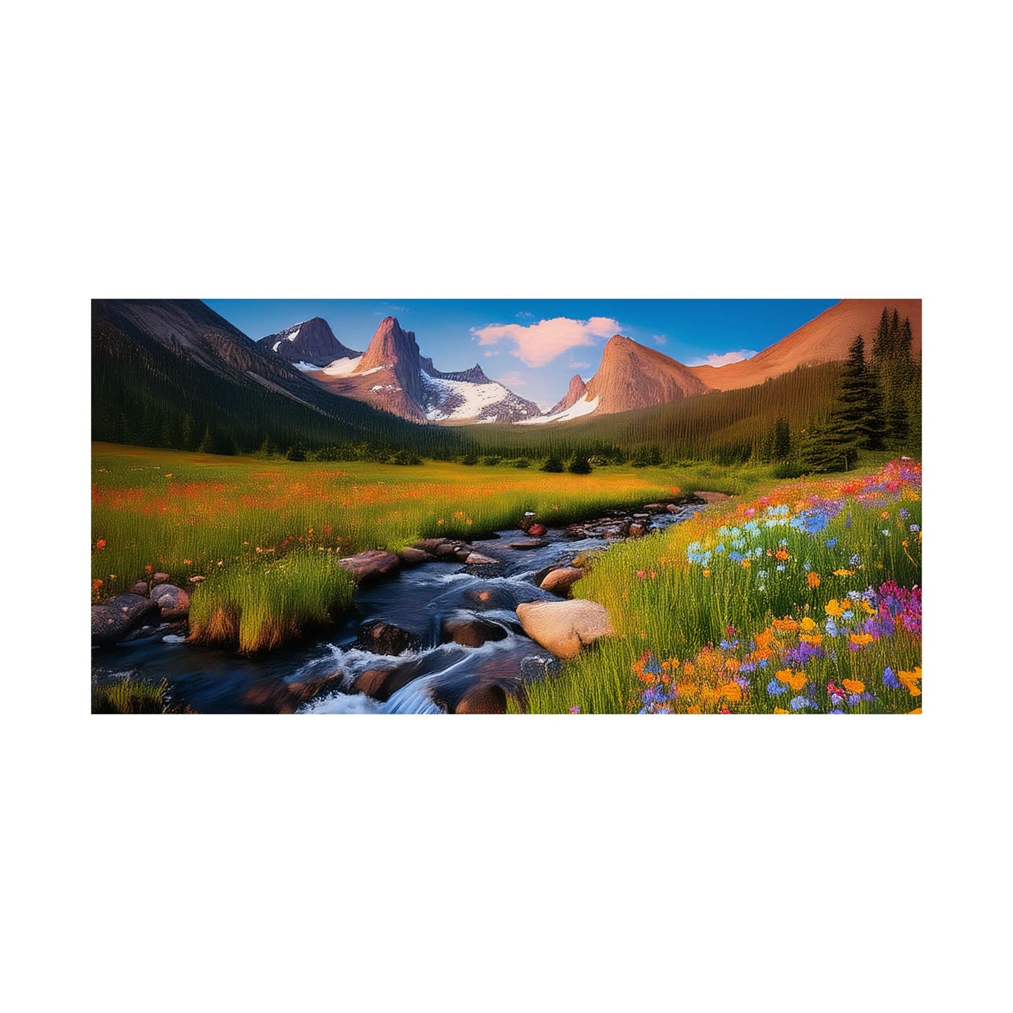 Rocky Mountains Mountain Flora  Art Print | Wall Art | Wall Print | Mountains Wall Art