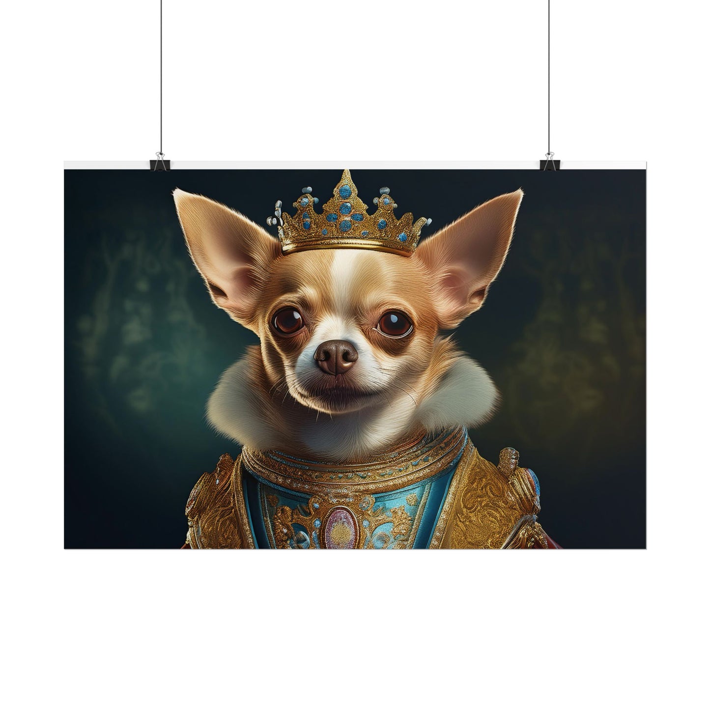 Chihuahua Dog Renaissance Pet Portrait Print | Wall print | Wall art