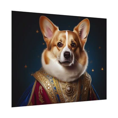 Pembroke Welsh Corgi Renaissance Pet Portrait Print | Wall Art | Wall Print | Dog Art