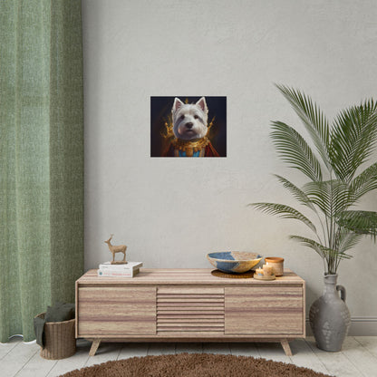 West Highland White Terrier Dog Renaissance Pet Portrait Print, West Highland White Terrier Art Print, Dog Wall Art, Wall Print, Wall Art
