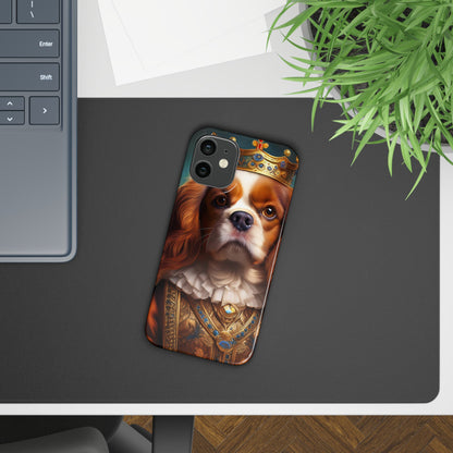Cavalier King Charles Renaissance Dog Portrait Slim Phone Case