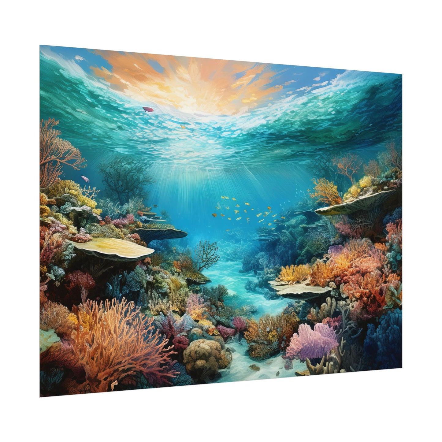Great Barrier Reef  Australia Coastal Print | Style 2 | Wall Art | Wall Print