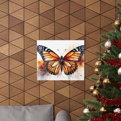 Orange Butterfly Alcohol Ink Wall Art | Butterfly wall art | Wall Art | Wall Print