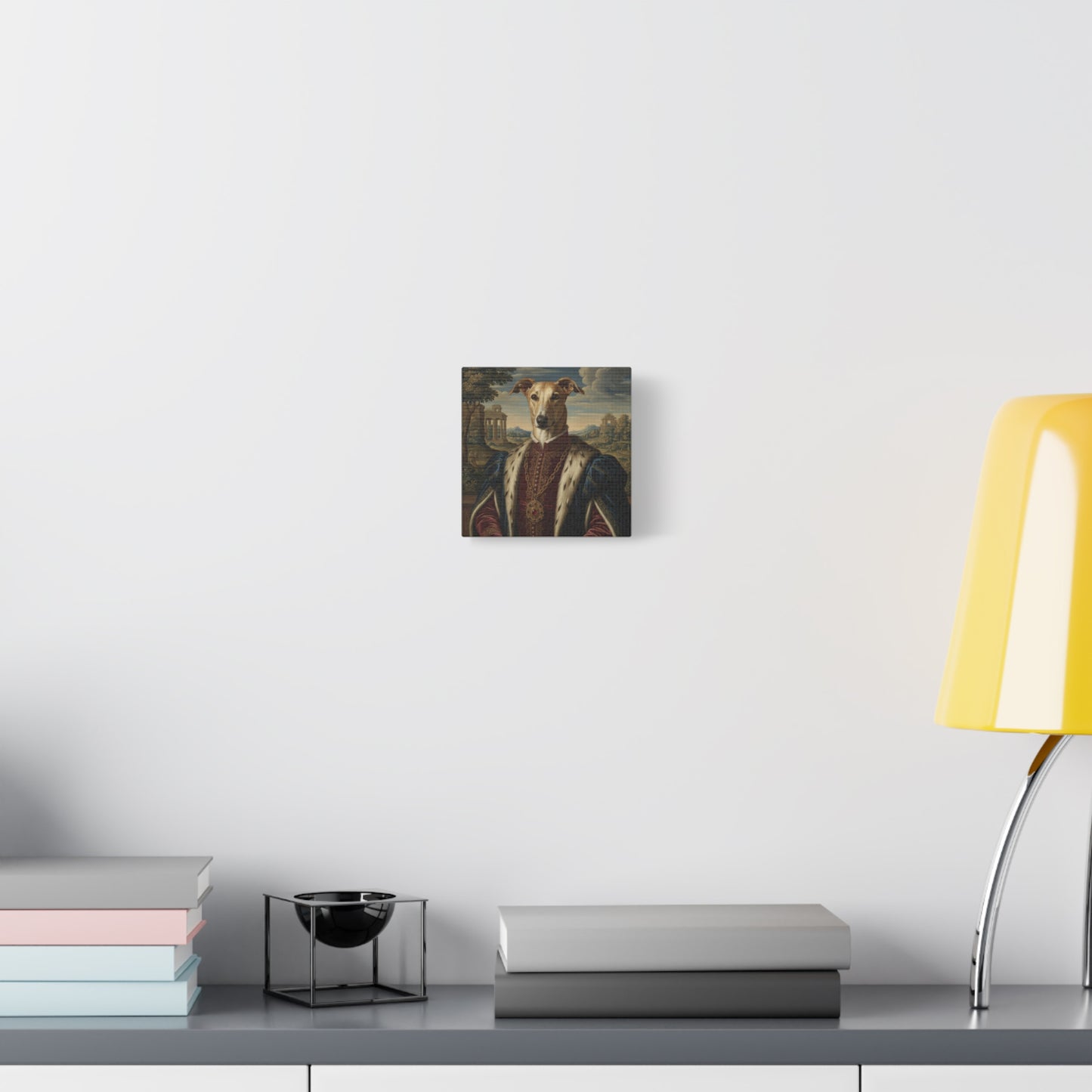 Azawakh Renaissance Portrait Canvas, Pet Lovers Decor, Animal Art Print, Dog Owner Gift, Custom Pet Artwork, Home Wall Art