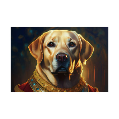 Labrador Retriever Renaissance Pet Portrait Art Print, Wall Decor Gift, Animal Lover Home Decor, Dog Wall Art