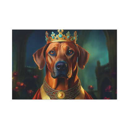 Rhodesian Ridgeback Renaissance Pet Portrait  on Canvas, wall art, wall print, dog portrait, dog art