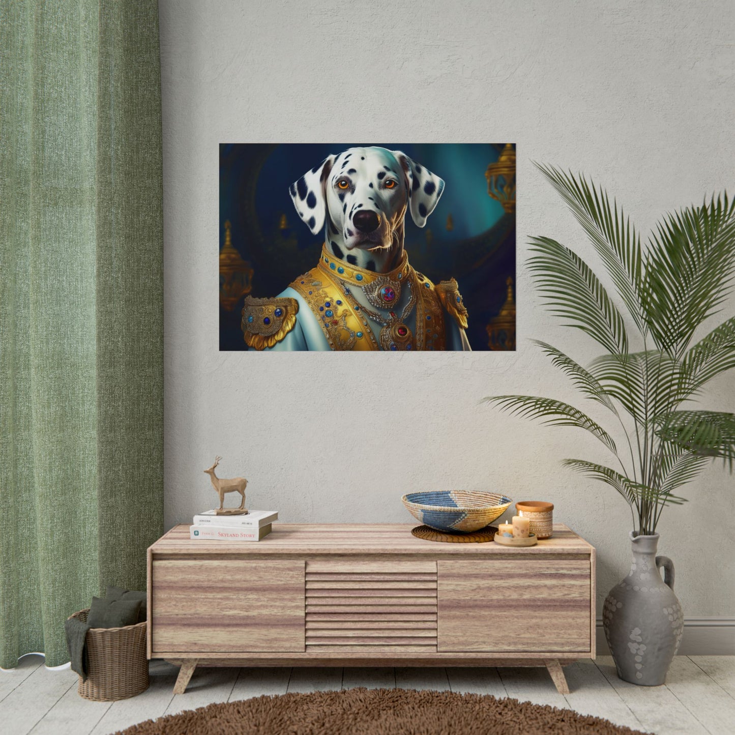Dalmation Dog Renaissance Pet Portrait Wall Print | Art Print | Wall Art | Dog Art