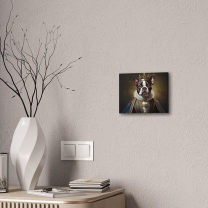 Boston Terrier Renaissance Pet Portrait on Canvas, wall print, wall art, dog portrait, dog art