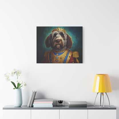 Portuguese Water Dog Renaissance Pet Portrait on Canvas | wall art | wall print