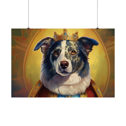 Border Collie Dog Renaissance Pet Portrait Print, Animal Lover gift, wall art, wall print, dog art