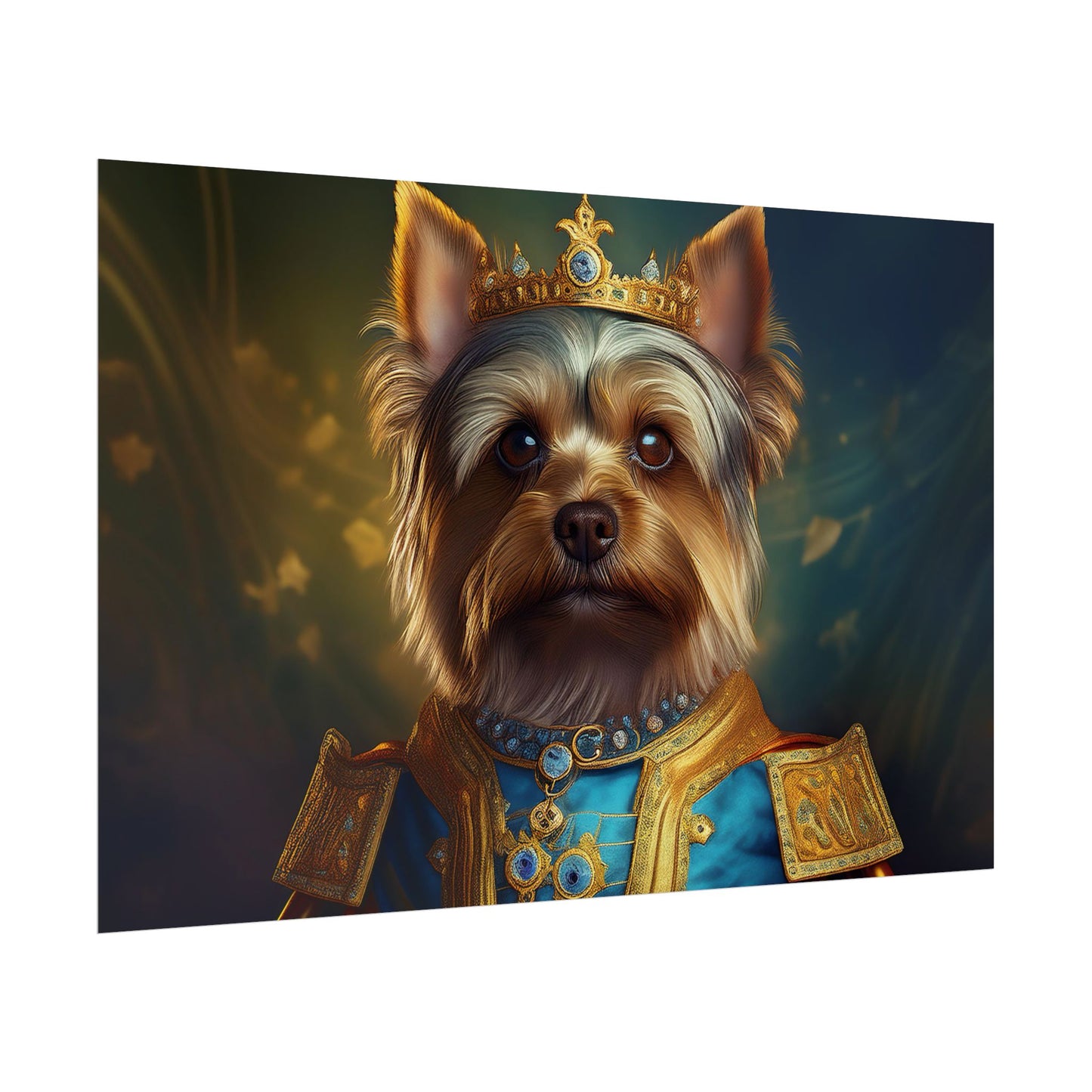 Yorkshire Terrier Dog Renaissance Pet Portrait Print | Wall Art | Wall Print | Dog Art