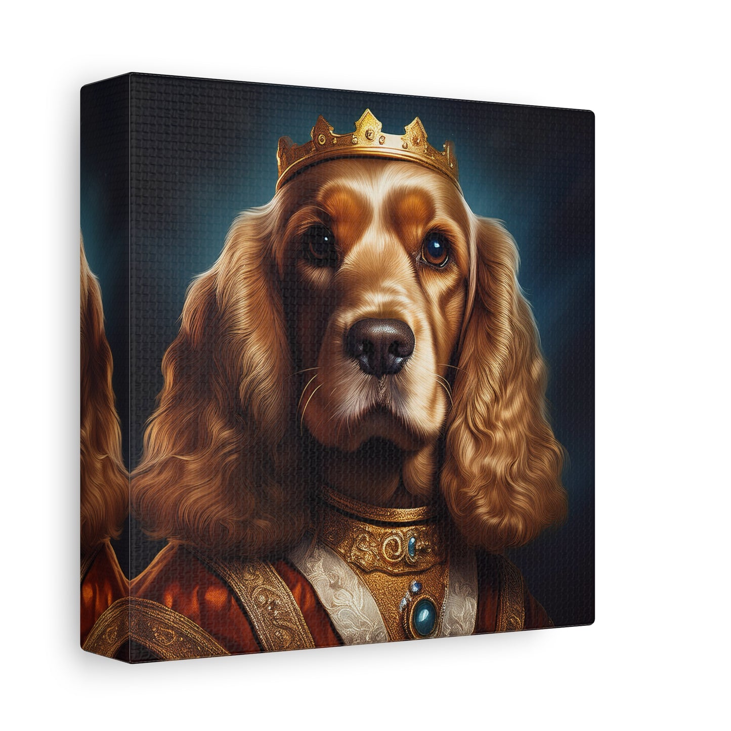 Cocker Spaniel Renaissance Pet Portrait on Canvas | Wall art | wall print