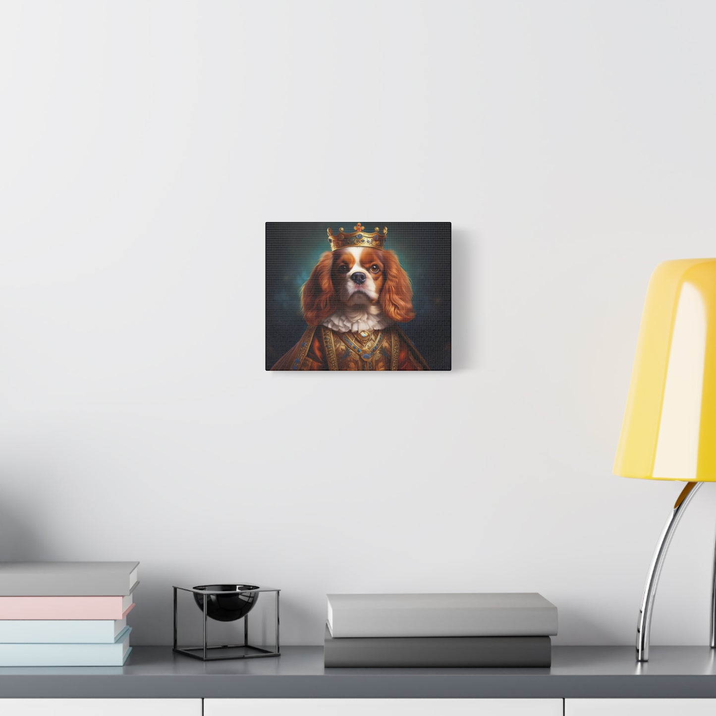 Cavalier King Charles Spaniel Renaissance Pet Portrait on Canvas | Wall art | wall print