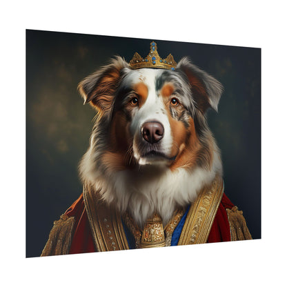 Australian Shepherd Dog Renaissance Pet Portrait Print | Wall Art | Wall Print