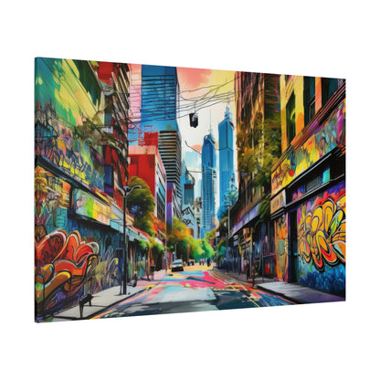 Melbourne Street Graffiti Australia Canvas Art | Style 1 | Wall Art | Wall Print