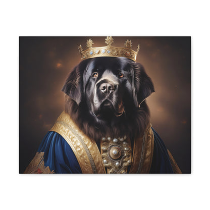 Newfoundland Renaissance Pet Portrait on Canvas | wall art | wall print