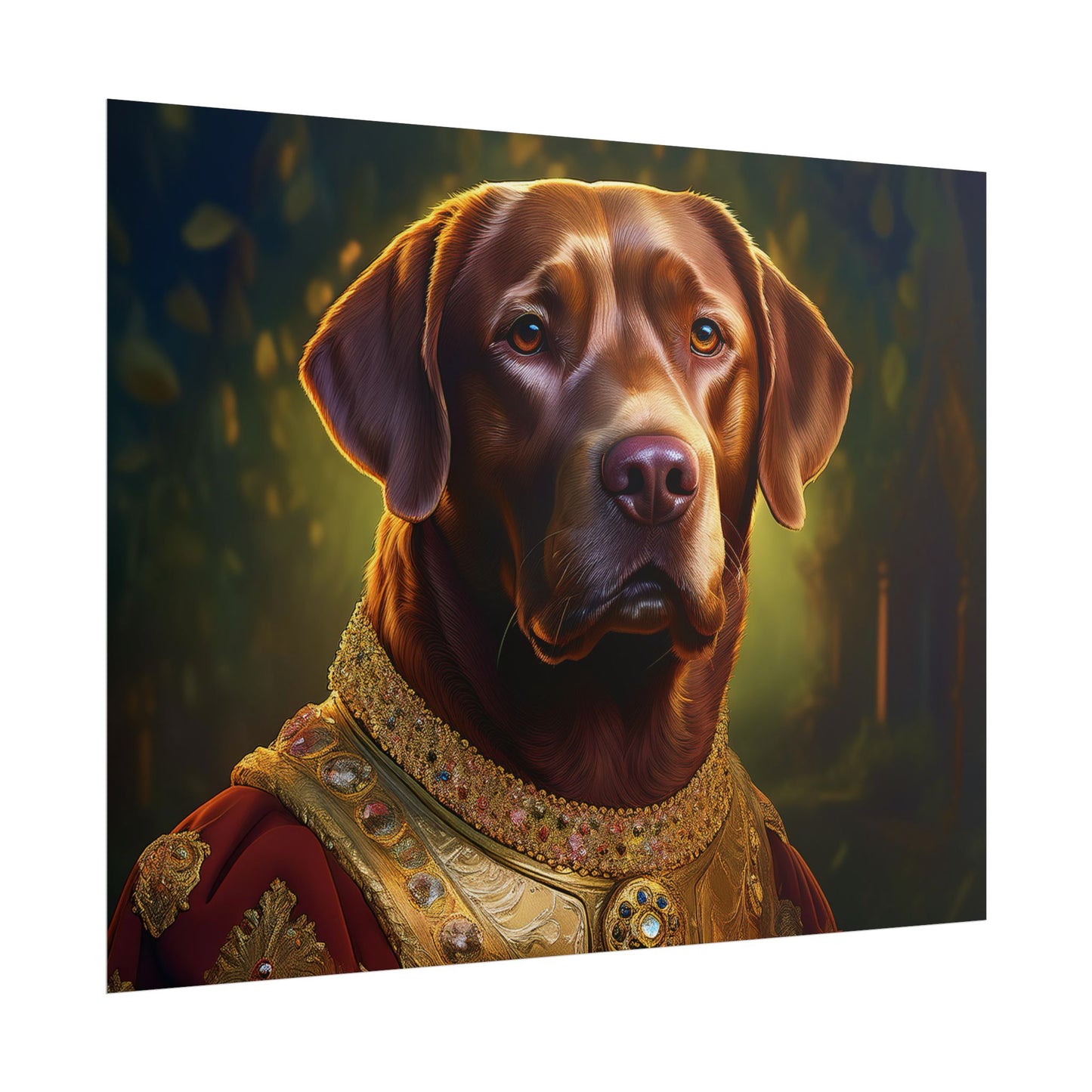 Chesapeake Bay Retriever Dog Renaissance Pet Portrait Print, Animal Lover print, Dog Wall Art, wall print, wall art